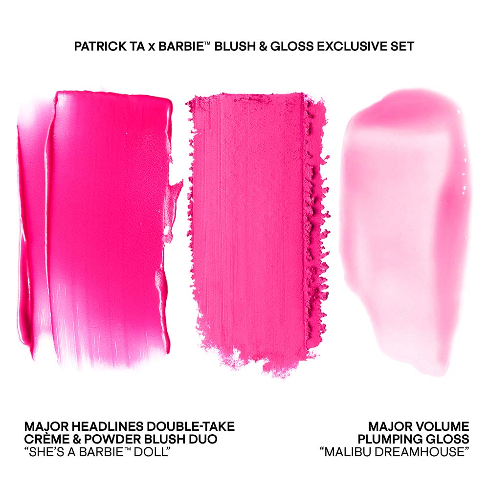 PATRICK TA X BARBIE SET (D&Uacute;O DE GLOSS VOLUMINIZADOR Y RUBOR)